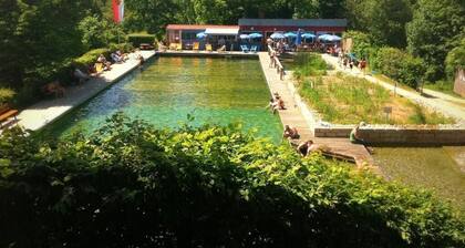 Sylvia vacation home at the edge of the forest in the Krachershöhe wasteland