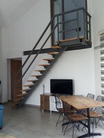 Apartment, 2 Bedrooms, Sea View | Living area | Flat-screen TV