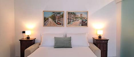 1 bedroom, premium bedding, down comforters, iron/ironing board