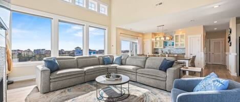 TV, fireplace, DVD player, video library