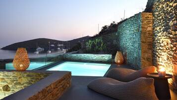 Chambre Exclusive, 1 chambre, piscine privée, vue mer | Piscine privée