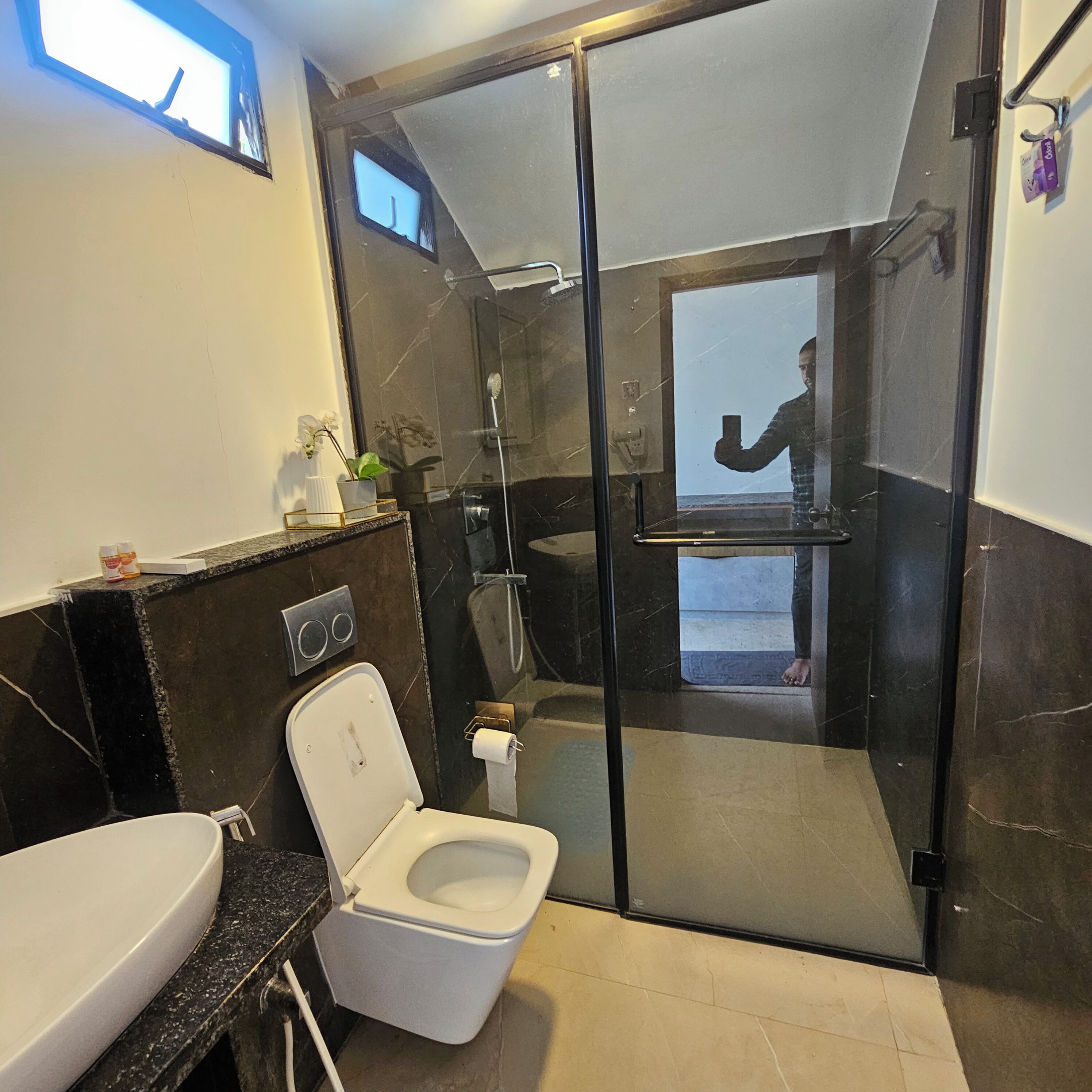 Cottage Deluxe | Phòng tắm | Đồ dùng nhà tắm miễn phí, khăn tắm, xà phòng, dầu gội 