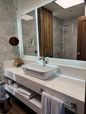 Standard Double Room, City View | Bathroom | Free toiletries, hair dryer, bathrobes, slippers - OTTOMAN ŞÜKRÜ EFENDİ HOTEL (Ordu)