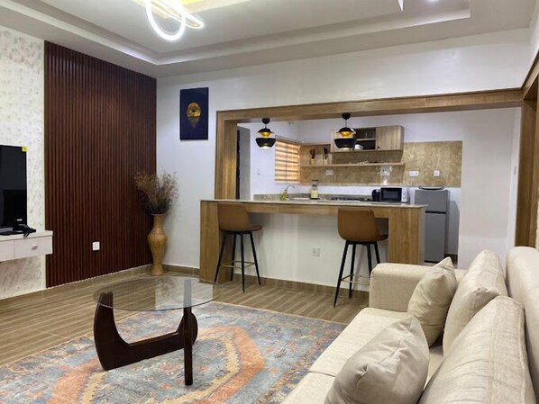 Standard Apartment, Balcony, City View | Living area - Aria Residence (Abuja)