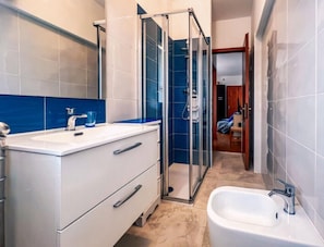Apartment, 1 Bedroom, Balcony, City View | Bathroom - Modern Apartment With a Spacious Terrace (San Michele al Tagliamento)
