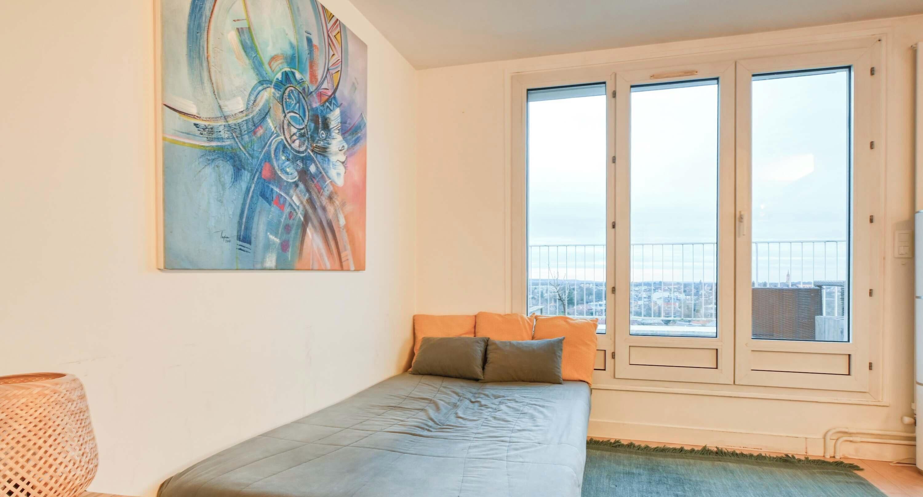 1 chambre, fer et planche à repasser, Wi-Fi, draps fournis