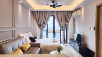 1 Schlafzimmer, Schreibtisch, Bügeleisen/Bügelbrett, WLAN