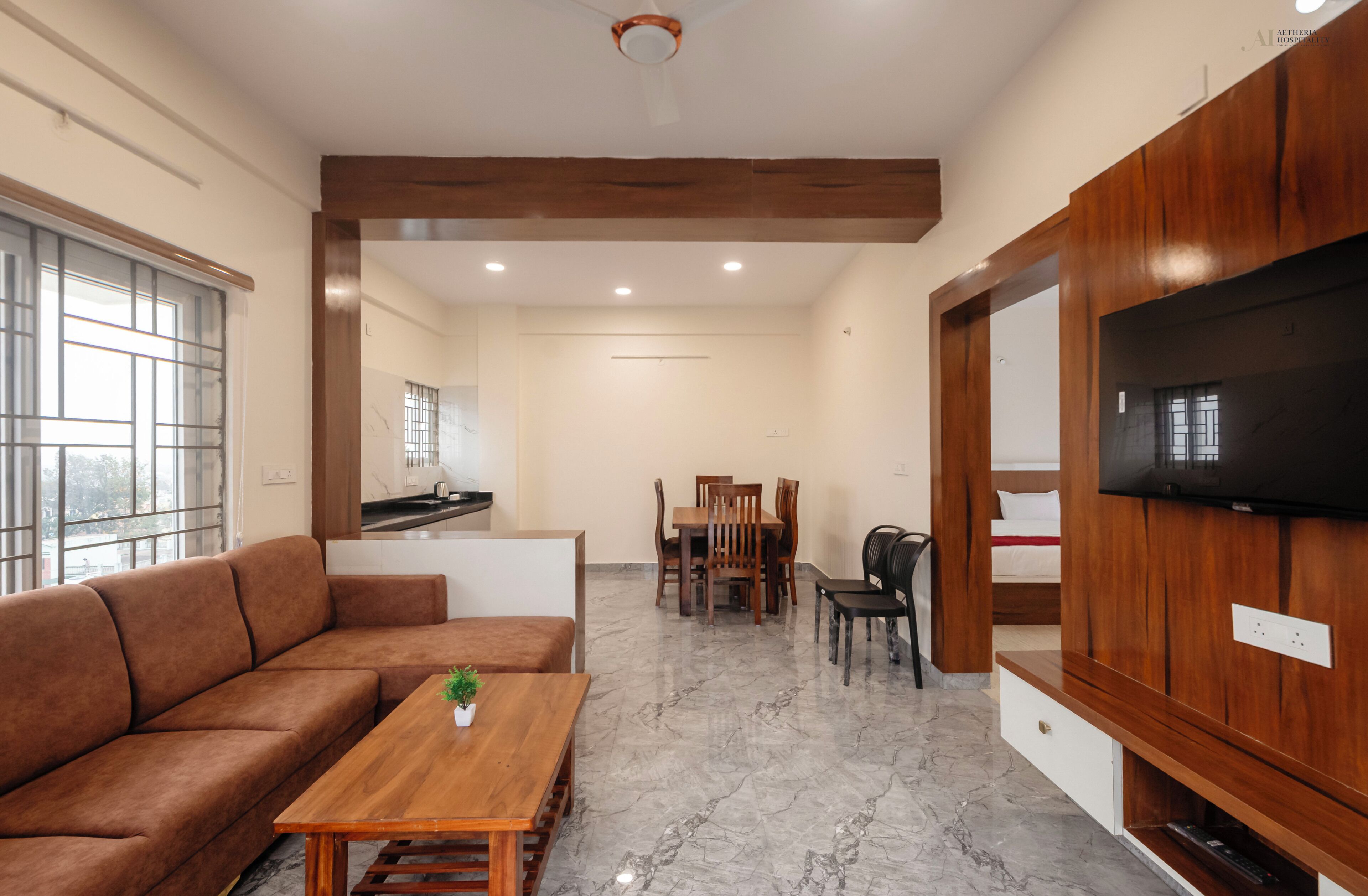 Executive Penthouse | Living area | 32-inch LCD TV with digital channels