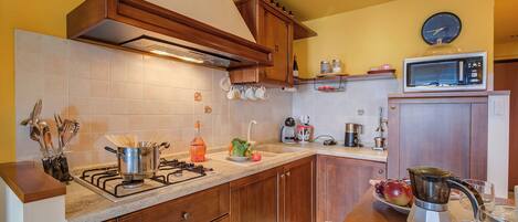 Standard Apartment, Multiple Bedrooms, Mountainside (Alice Suite Terrace, lake view & Park) | Private kitchen | Fridge, microwave, oven, stovetop
