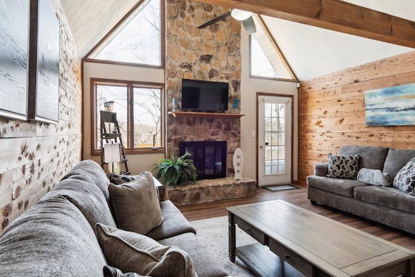 Maison, 4 chambres | Coin séjour