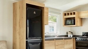 Fridge, microwave, toaster