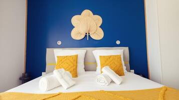 Chambre Double, vue mer | Rideaux occultants, Wi-Fi gratuit, draps fournis