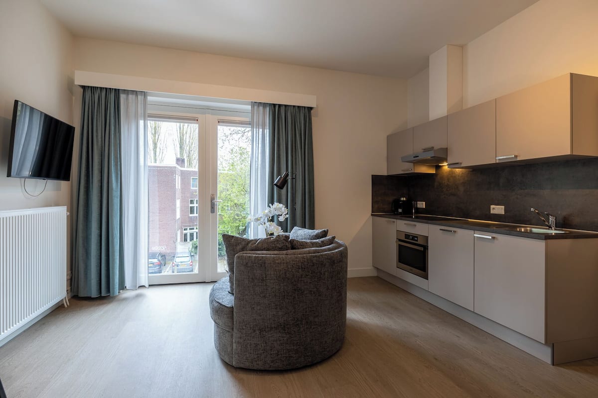 Deluxe Apartment, City View | 1 bedroom, iron/ironing board, free cribs/infant beds, free WiFi