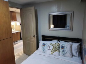 1 chambre, fer et planche à repasser, Wi-Fi, literie fournie