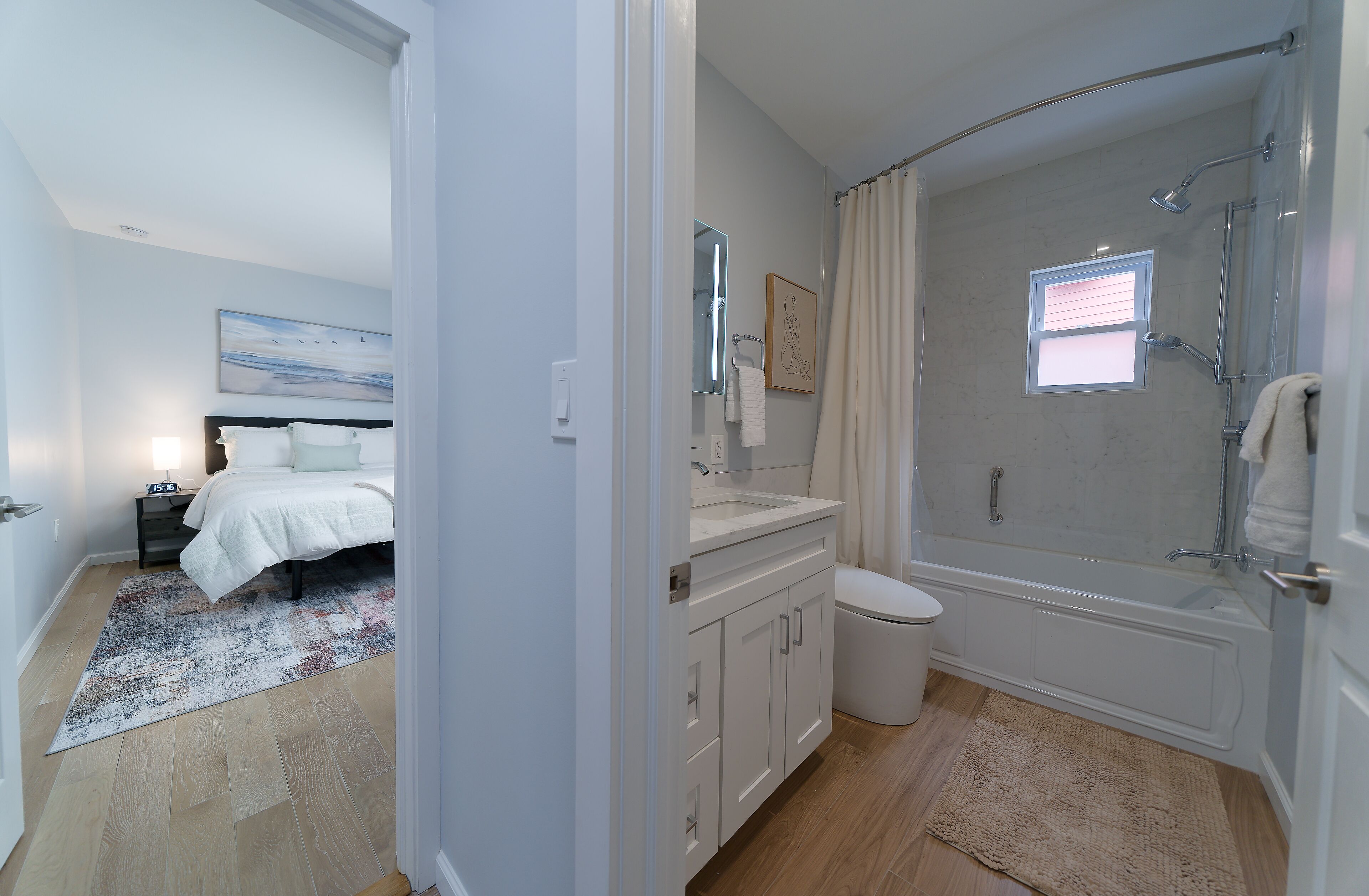 Hårføner, håndklær, såpe og sjampo