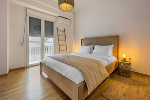 Deluxe-Apartment, Stadtblick | 2 Schlafzimmer, Zimmersafe, Verdunkelungsvorhänge, kostenloses WLAN
