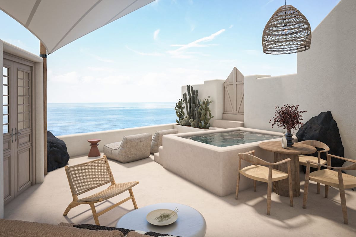 Exclusive Suite, Jetted Tub, Sea View | Terrace/patio