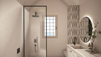 Superior Suite, Jetted Tub, Sea View | Bathroom