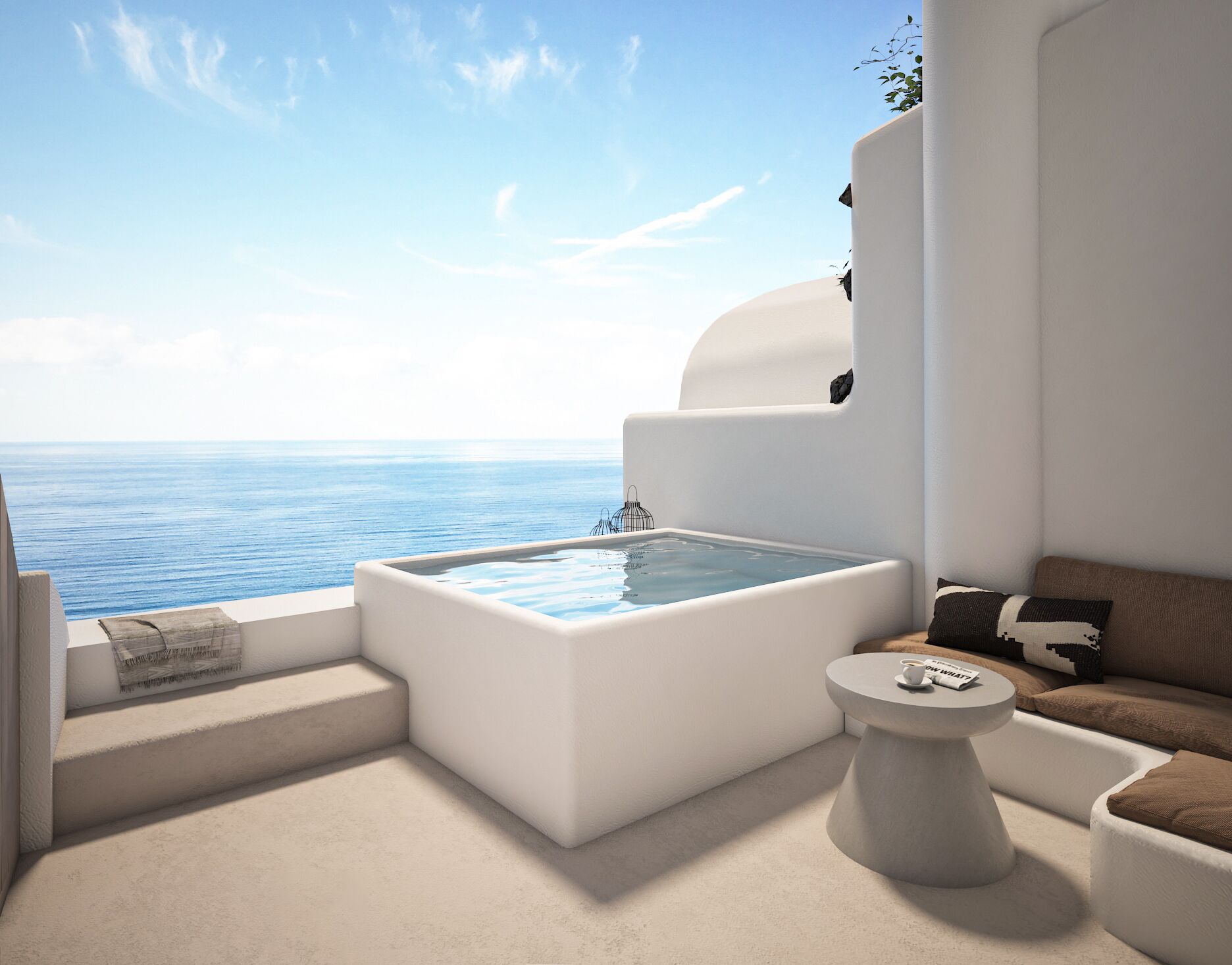 Honeymoon Suite, Jetted Tub, Sea View | Terrace/patio