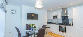 Luxury lower ground floor apartment street view