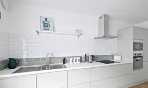 Fridge, microwave, oven, dishwasher - 2 Bed - Apartment No. 1 Windsor Villas (Plymouth)