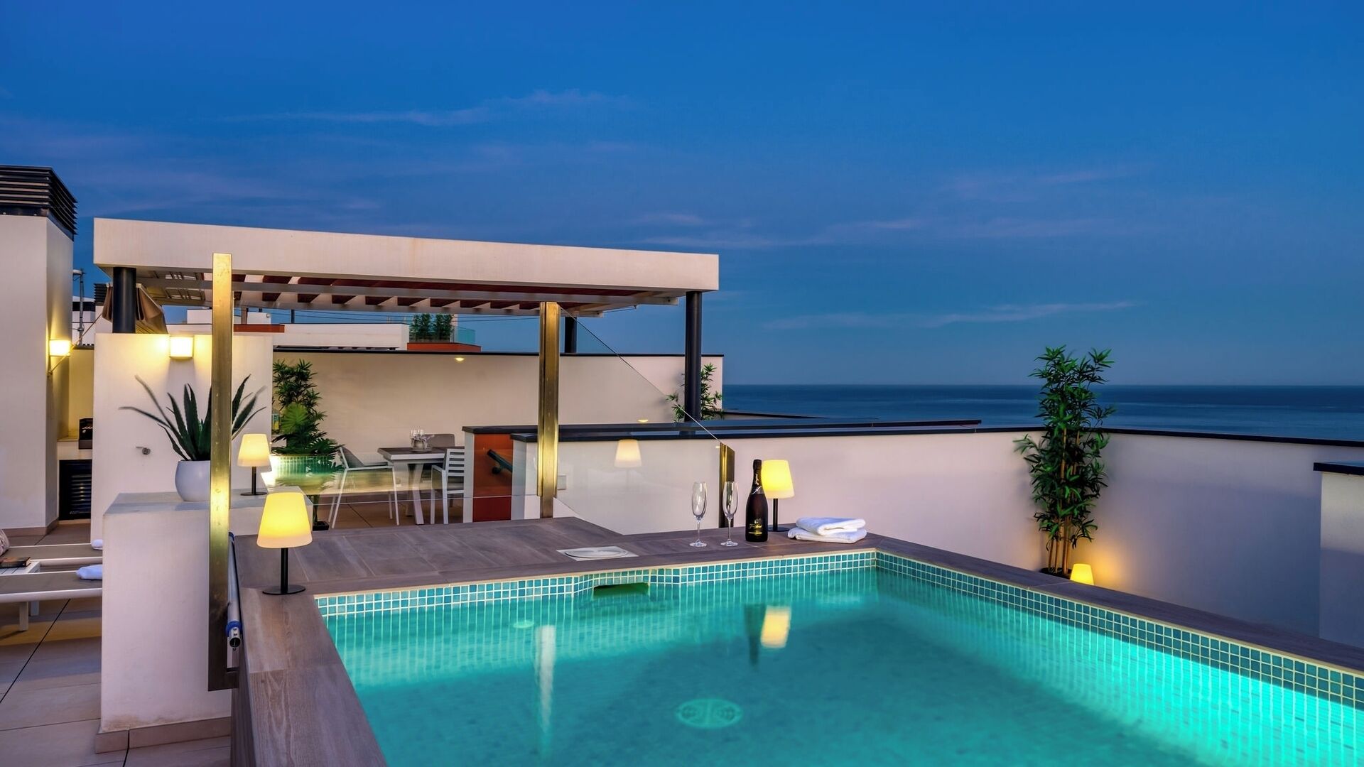 Una piscina climatizada