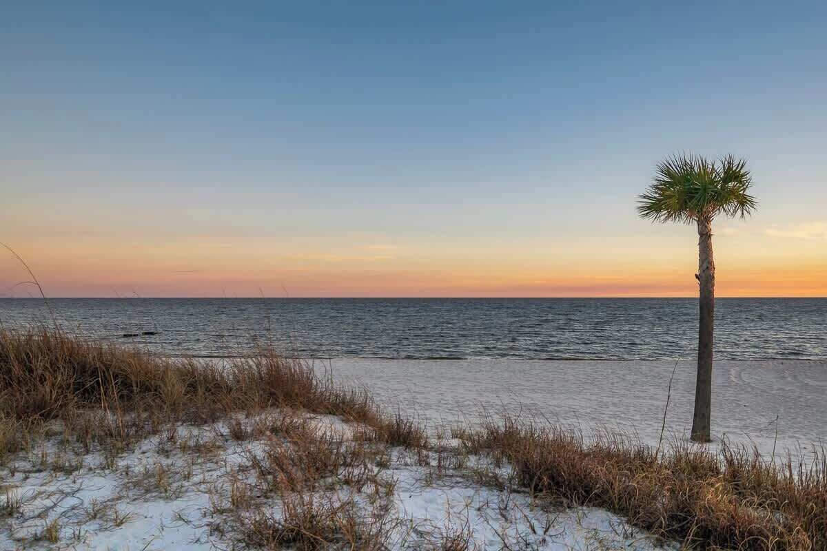 Una spiaggia nelle vicinanze