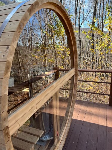 Colonels Cabin Sauna Fireplace Mountain Views
