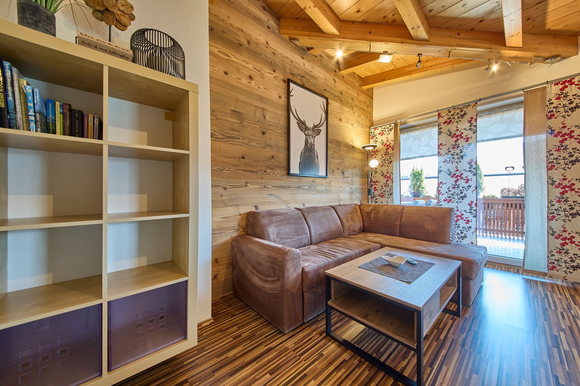 Comfort Apartment, 2 Bedrooms, Balcony, Mountain View | Living area | 50-inch flat-screen TV with cable channels