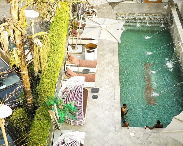 Uitzicht vanuit de kamer