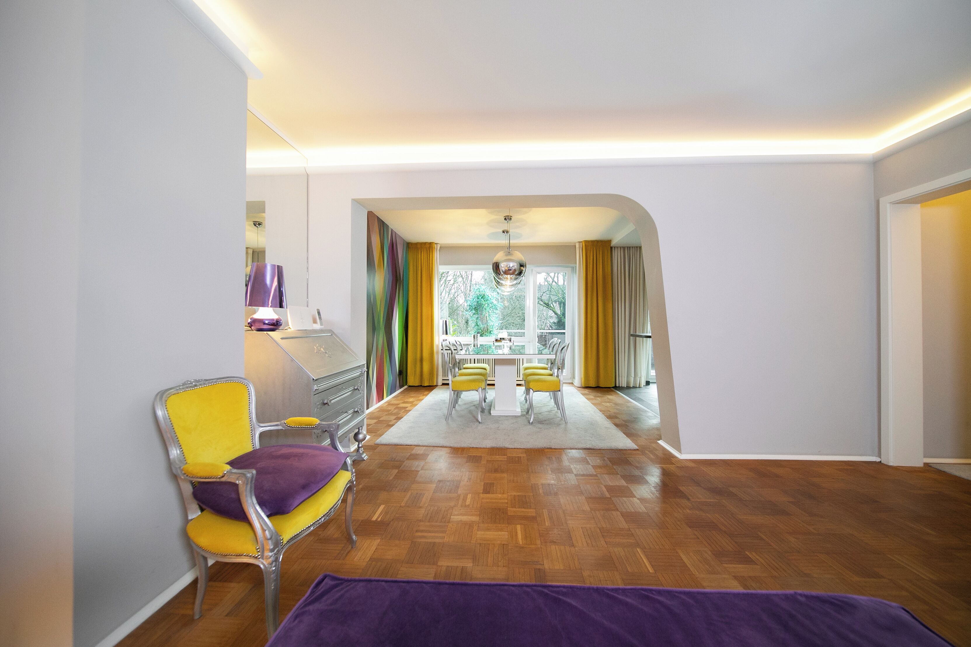 Superior appartement, keuken, uitzicht op tuin | Dineren op de kamer