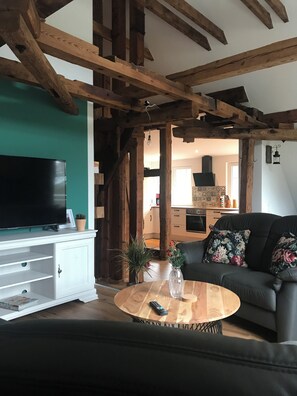 Smart TV, books - Fantastic vacation apartment in a watermill (Habighorst)
