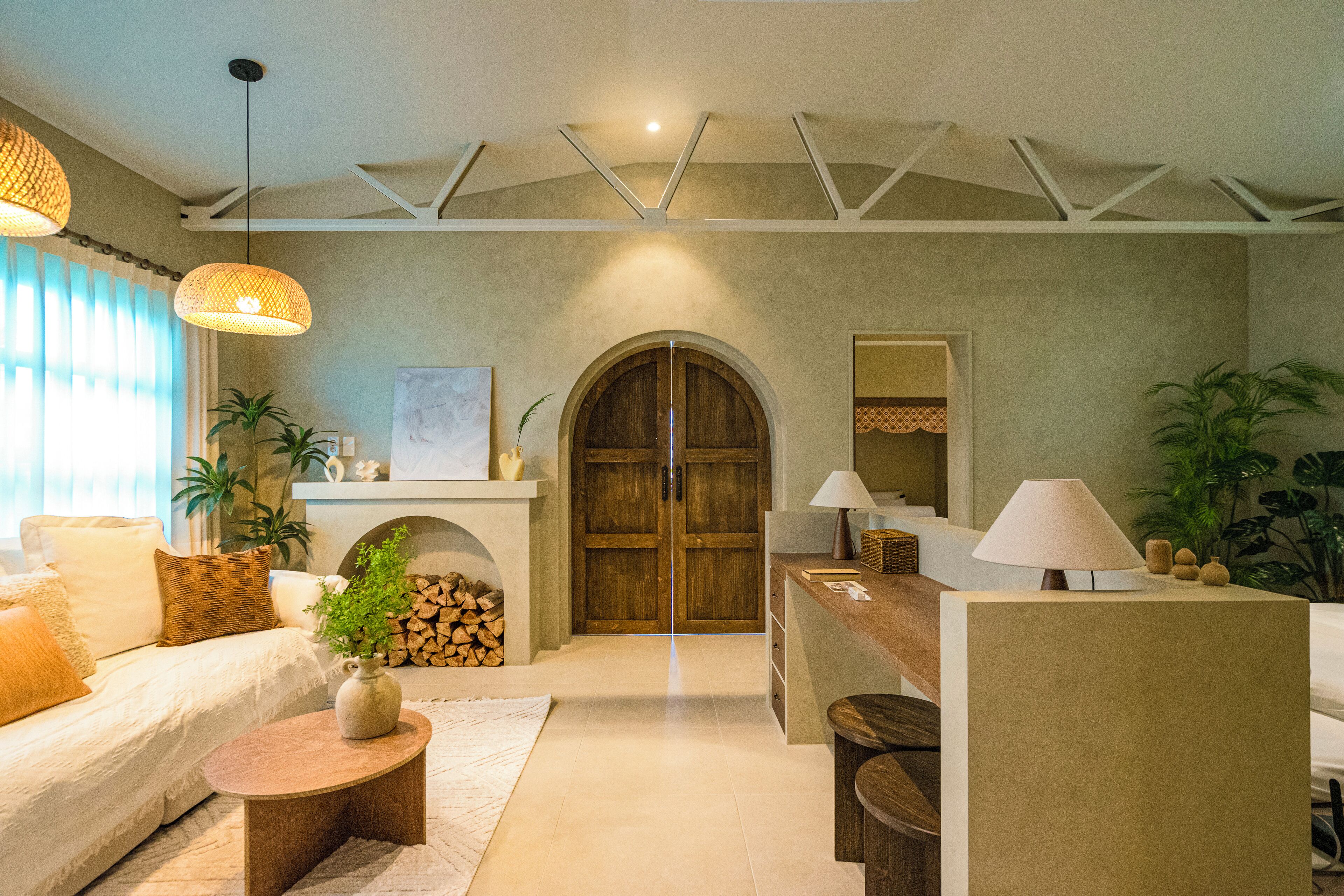 Family Triple Room, City View | Front of property - evening/night