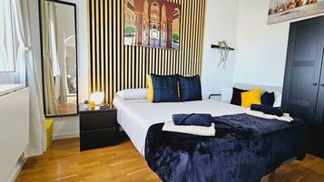 2 slaapkamers, een strijkplank/strijkijzer, wifi, beddengoed