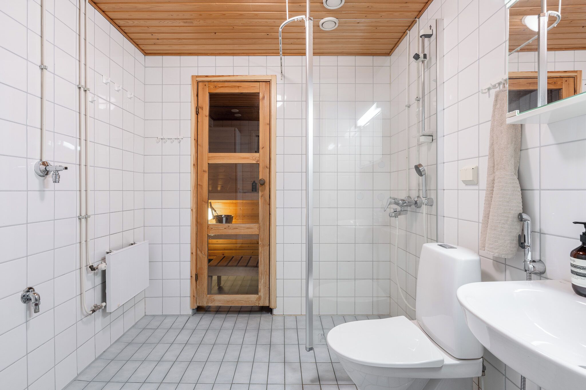 Family Apartment, Balcony, Courtyard View | Bathroom | Shower, towels, soap, toilet paper