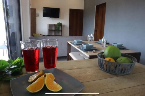 Triton Apartment, ground floor and pool