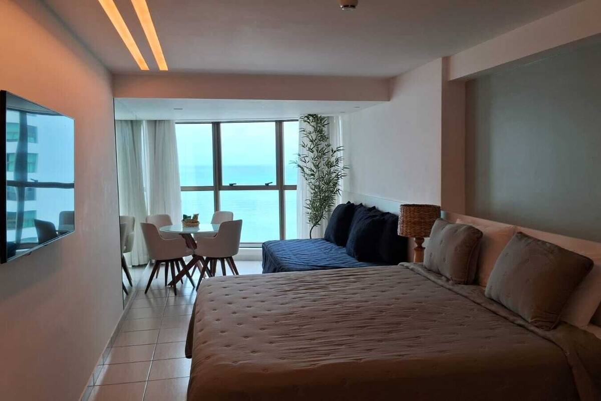 Apartemen Basic | 1 kamar tidur, seprai antialergi, dan didekorasi berbeda-beda
