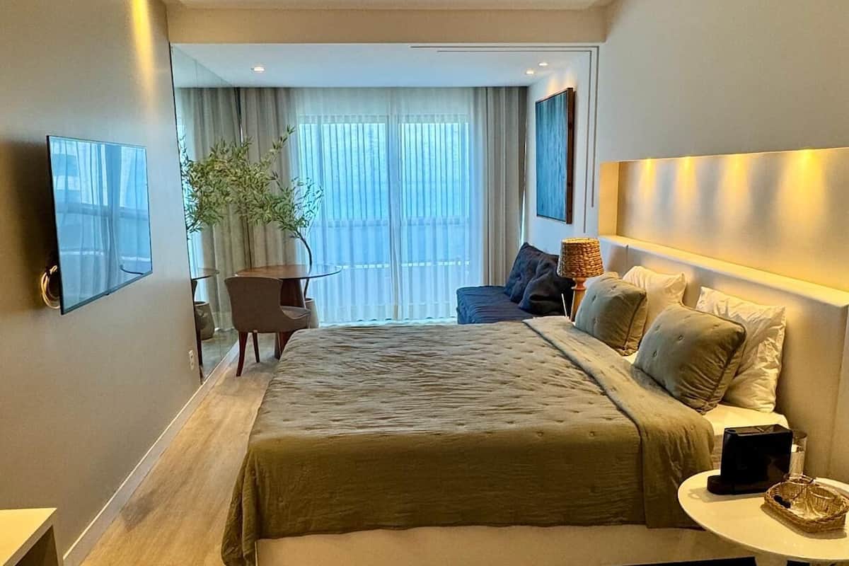 Deluxe Apartment, Balcony, Sea View | 1 bedroom, hypo-allergenic bedding, individually decorated