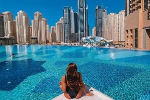 Pool - The Address Dubai Marina Luxury 1BR and Views! (Dubai)