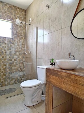 Towels, soap, toilet paper