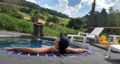 Country house with outdoor hot tub