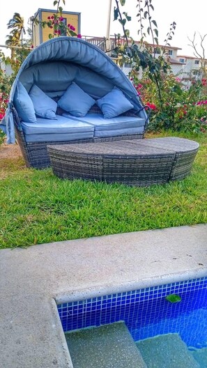 Outdoor pool - Apolo Apartment, near the beach with pool (Barra de Navidad)