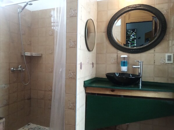 Towels, soap, toilet paper