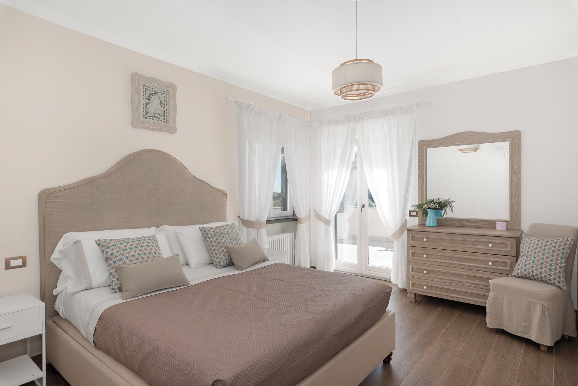 Apartment, Sea View | 3 bedrooms, down comforters, blackout drapes, iron/ironing board