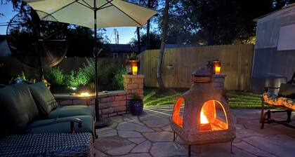 Midtown Cottage, unique stone patio, family-dog friendly newly remodeled.