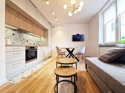Apartment in the center of the district Wola, close to the subway.