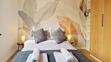 2 kamar tidur, Wi-Fi gratis, dan seprai linen