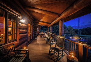 Terrace/patio - Little Falls Lodge - Adirondack Escape w/ Hot Tub and Custom Fire Pit (Little Falls)