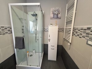 Shower, hair dryer, bidet, towels - Solarium, whirlpool and fitness room  (Palermo)