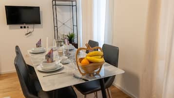 Luxury Apartment, Kitchen, City View | Living area | 35-inch Smart TV with digital channels